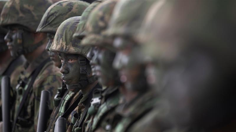 Thai soldiers take part in military exercises with the United States. Human rights groups have raised concern about an alleged culture of abuse within the armed forces
