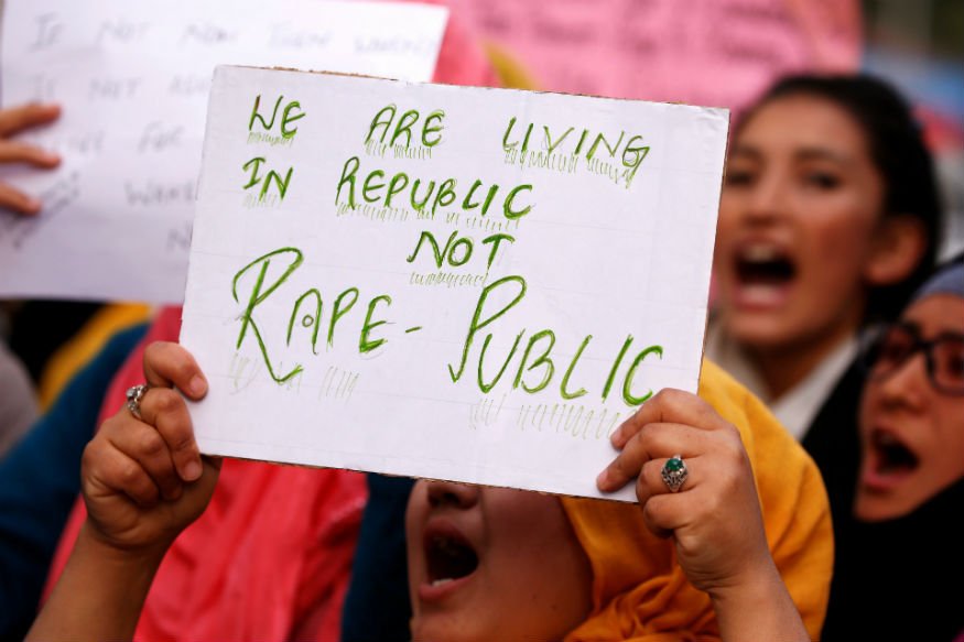 File photo of protests over rising incidents of rape.